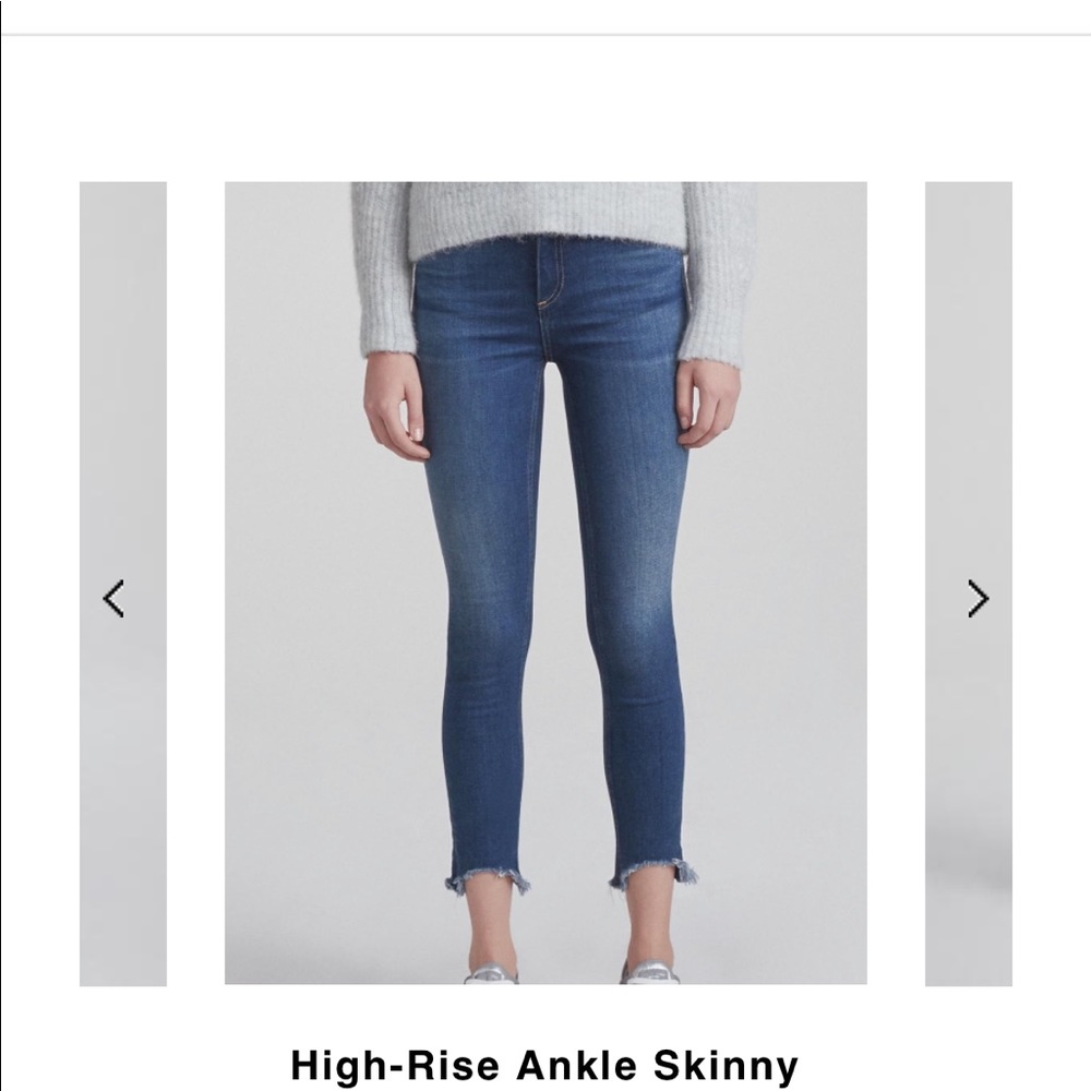 Rag and bone high rise skinny jeans